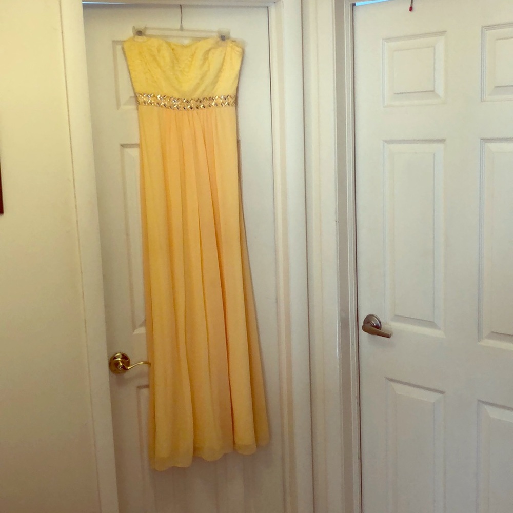 Yellow long dress